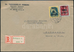 1945 (3. Díjszabás) Budapest Helyi Ajánlott Levél 26P Bérmentesítéssel - Other & Unclassified