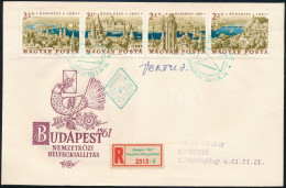 1961 Bélyegnap Négyescsík Ajánlott FDC-n, Vertel József Aláírásával - Other & Unclassified