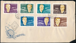 1962 Világűr Meghódítói Sor FDC-n, Benne 1,70Ft Lemezhibás Bélyeggel, Fehér Pont Az 5-ös Fölött - Autres & Non Classés