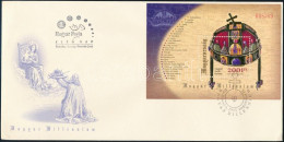 2001 Magyar Szent Korona Blokk FDC-n (6.000) - Other & Unclassified