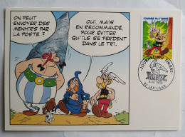 CARTE ASTERIX AVEC TIMBRE ET FRANCHISSEMENT 1ER JOUR 1999 - Ansichtskarten