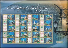 ** 2007 Budapest Bélyegem Promóciós Teljes ív (7.500) (kis Törés / Small Folded) - Autres & Non Classés