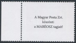 ** 2021 Bélyegnap (94.) ívszéli 145Ft Hátoldalán "A Magyar Posta Zrt. Köszönti A MABÉOSZ Tagjait!" Felirattal - Other & Unclassified