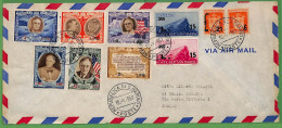 ZA1609 - SAN MARINO -  Storia Postale -  ROOSEVELT  Sovrastampati Su BUSTA  1951 - FDC