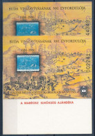 ** 1986/1+K1+KA1 Budavár Emlékív 3 Klf Változat (9.400) / Souvenir Sheet Collection Of 3 - Otros & Sin Clasificación