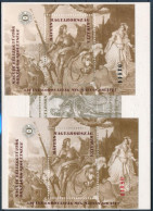 ** 1998/4 + KF4 + A4a Mátyás Király 3 Db Klf Emlékív (6.300) / Souvenir Sheet Collection Of 3 - Other & Unclassified
