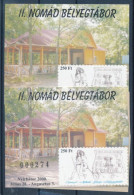 ** 2000 II. Nomád Bélyegtábor Emlékívpár (4.400) / Souvenir Sheet Pair - Sonstige & Ohne Zuordnung