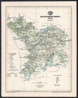 1894 Jász-Nagykun-Szolnok Vármegye Térképe, Tervezte: Gönczy Pál, 1 : 548.000, Bp., Posner Károly Lajos és Fia, A Pallas - Sonstige & Ohne Zuordnung