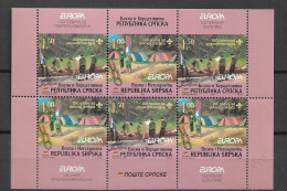 2007 MNH Bosnia Serbian Post Booklet Pane Postfris** - 2007