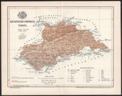 1894 Kis-Küküllő Vármegye Térképe, Tervezte: Gönczy Pál, 1 : 358.000, Bp., Posner Károly Lajos és Fia, A Pallas Nagy Lex - Autres & Non Classés