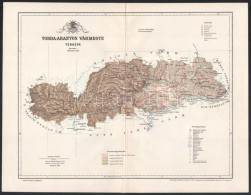 1894 Torda-Aranyos Vármegye Térképe, Tervezte: Gönczy Pál, 1 : 540.000, Bp., Posner Károly Lajos és Fia, A Pallas Nagy L - Sonstige & Ohne Zuordnung