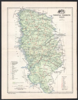 1897 Torontál Vármegye Térképe, Tervezte: Gönczy Pál, 1 : 663.750, Bp., Posner Károly Lajos és Fia, A Pallas Nagy Lexiko - Otros & Sin Clasificación