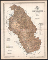 1896 Csik Vármegye Térképe, Tervezte: Gönczy Pál, 1 : 470.000, Bp., Posner Károly Lajos és Fia, A Pallas Nagy Lexikona M - Andere & Zonder Classificatie