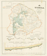 1899 Gabrovitz Camillo: A Tisza. (litografált Térkép) Rajzolta Bogdánfy Ödön Kir. Mérnök Felügyelete Alatt - - . 1 : 1.8 - Other & Unclassified