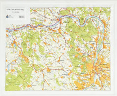 Dunazug-hegyek, 1:120.000, 3D-s Műanyag Domborzati Térkép, Bp., HM Zrínyi Nonprofit Kft., Jó állapotban, 56x67 Cm - Autres & Non Classés