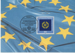 Germany Deutschland 1984 Maximum Card, Zweite Direktwahl Zum Europaischen Parlament Second Direct Election To The Europe - 1981-2000