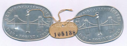 1949. 1Ft Al "A Lánchíd Ujjáépítéséért 1849-1949" Al Bárca (2x) Közöst "105138" Sorszám Etikettel (41x54mm) T:AU,XF Kiss - Sin Clasificación