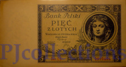 POLONIA - POLAND 5 ZLOTYCH 1930 PICK 72 AUNC - Polen