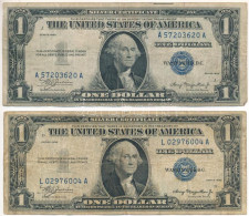 Amerikai Egyesült Államok 1935. 1$ Silver Certificate - Kisméretű", Kék Pecsét, "William Alexander Julian - Henry Morgen - Non Classificati