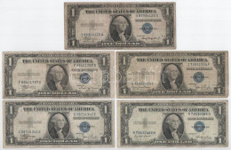 Amerikai Egyesült Államok 1935. 1$ Silver Certificate - Kisméretű", Kék Pecsét (5xklf Sorozat: 1935A, 1935B, 1935C, 1935 - Ohne Zuordnung