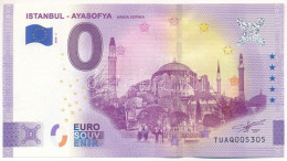 Törökország 2020. 0E "Istanbul - Ayasofya (Hagia Sophia)" Szuvenír Bankjegy T:UNC  Turkey 2020. 0 Euro "Istanbul - Ayaso - Sin Clasificación