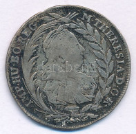 Ausztria 1780IC-FA 20kr Ag "Mária Terézia" Füllel, Medállá Alakítva T:F Ph., Patina Austria 1780IC-FA 20 Kreuzer Ag "Mar - Sin Clasificación