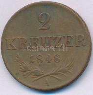 Ausztria 1848A 2kr Cu T:VF  Austria 1848A 2 Kreuzer Cu C:VF  Krause KM#2188 - Zonder Classificatie