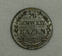 Silber/Silver Schweiz/Switzerland/Suisse Graubünden/Grisons 1842, 1/6 Batzen Funz/AU - Sonstige & Ohne Zuordnung