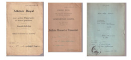 Lot 3 Bulletins Athénée Royal Léopoldville Congo Belge - Diplomi E Pagelle