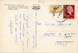 Philatelic Postcard With Stamps Sent From REPUBLIC OF TÜRKIYE To ITALY - Brieven En Documenten