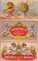 ETIQUETTE D ALLUMETTE(CAUSSEMILLE) MARSEILLE(LOT DE 3 PIECES) - Boites D'allumettes - Etiquettes