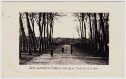 58 - B21094CPA - SAINT AMAND EN PUISAYE - Avenue De La Gare - Très Bon état - NIEVRE - Saint-Amand-en-Puisaye