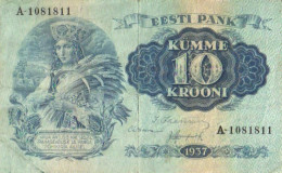 Estonia:10 Krooni 1937 - Estonie