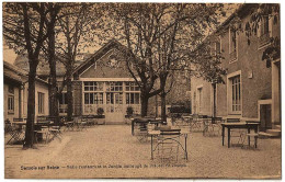 77 - B21378CPA - SAMOIS SUR SEINE - Salle Restaurant Et Jardin Ombrage -hotel St Joseph - Parfait état - SEINE-ET-MARNE - Samois