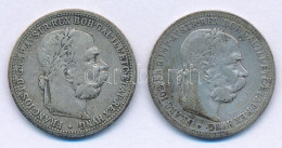 Ausztria 1895-1900. 1K Ag (2xklf) "Ferenc József" T:F Patina Austria 1895-1900. 1 Corona Ag (2xdiff) "Franz Joseph" C:F  - Non Classés