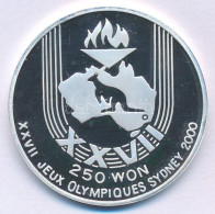 Észak-Korea 1997. 250W Ag "Sydney-i Olimpia 2000 - Olimpiai Láng A Kenguru Felett" T:PP North Korea 1997. 250 Won Ag "Sy - Unclassified