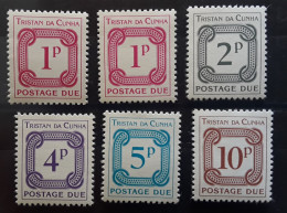 Tristan Da Cunha, 1976 British Colony  Postage Due 6 Timbres TAXE  MNH SG N. D11/D15,  Neufs ** TB - Tristan Da Cunha