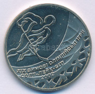 Ukrajna 2001. 2H Ni-sárgaréz "Téli Olimpia 2002 Salt Lake City - Jégkorong" T:AU Karc Ukraine 2001. 2 Hryvni Ni-brass "W - Non Classés