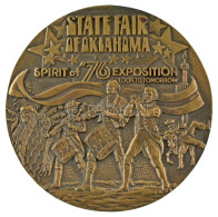 Amerikai Egyesült Államok 1976. "Oklahoma Állami Vásár" Bronz Emlékérem (70mm) T:AU USA 1976. "Oklahoma State Fair" Bron - Ohne Zuordnung