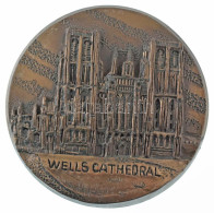 Nagy-Britannia DN "Wells Katedrális" Aranyozott Emlékérem Hátoldalán Akasztóval (88mm) T:AU Great Britain ND "Wells Cath - Sin Clasificación