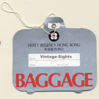 Hongkong / Malaysia: Hyatt Regency Hong Kong (Vintage Hotel Luggage Tag) - Etiquettes D'hotels