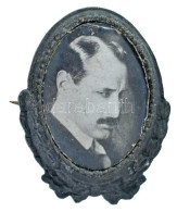 ~1918. Károlyi Mihály Arcéképét ábrázoló Hadifém Kampányjelvény(?) (30x24mm) T:AU - Unclassified