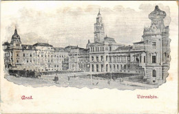 ** T4 Arad, Városháza, Városi Vasút, Vonat / Town Hall, Urban Railway, Train (r) - Non Classés