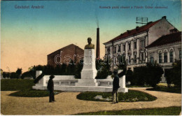 ** T2/T3 Arad, Kossuth Park, Fábián Gábor Szobra, üzlet. Kerpel Izsó Kiadása / Park, Statue, Shop (fl) - Non Classificati