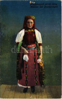 ** T4 Bánffyhunyad, Huedin; Bánffy-Hunyadi Pártás Leány, Erdélyi Folklór. Kiadja K. J. 1918/22 Sz. 27. / Transylvanian F - Non Classificati