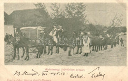 T2/T3 1900 Bánffyhunyad, Huedin; Kalotaszegi Lakodalom Részlete, Tömeg, Erdélyi Folklór, ünnepség. Kiadja Fehér Márton / - Non Classés