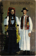 * T3 1919 Bánffyhunyad, Huedin; Bräutigam Und Braut Aus Banffyhunyad / Erdélyi Folklór, Menyasszony és Vőlegény / Transy - Non Classés