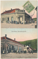 T2/T3 1918 Berszászka, Berzászka, Berzasca; Warnusz János üzletei. Kühn Fényképész Kiadása / Shops. TCV Card - Unclassified