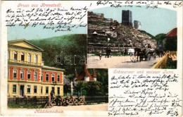 * T3 1904 Brassó, Kronstadt, Brasov; Mädchenschule, Schwarzer Und Weisser Turm / Leány Iskola, Fekete és Fehér Torony. H - Ohne Zuordnung