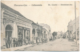 T3 1924 Csíkszereda, Miercurea Ciuc; Strada Liceului / Gimnázium Utca, Szvoboda Miklós Könyvnyomda üzlete és Saját Kiadá - Sin Clasificación